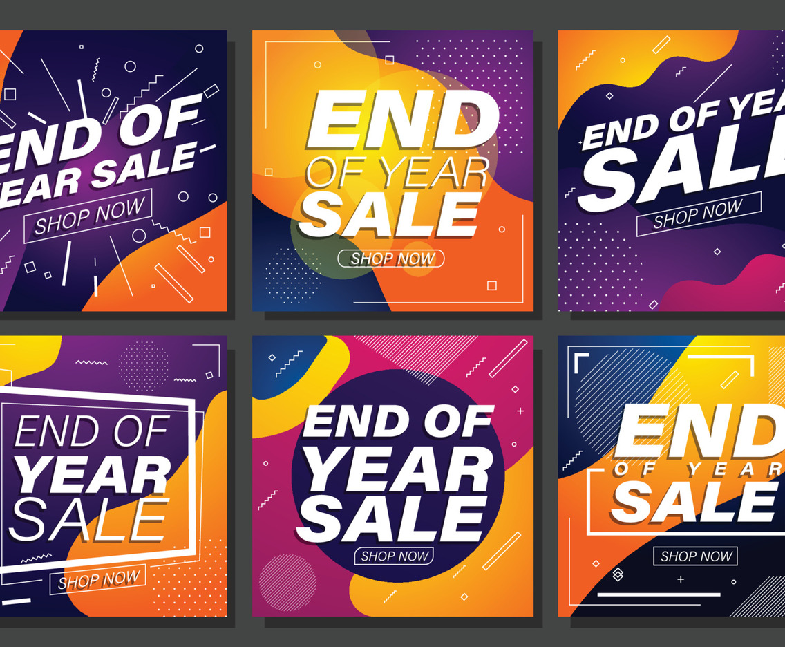 End of Year Sale Social Media Posts