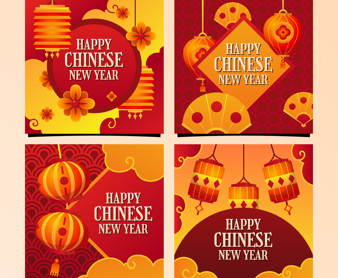 Chinese New Year Celebration Social Media Posts