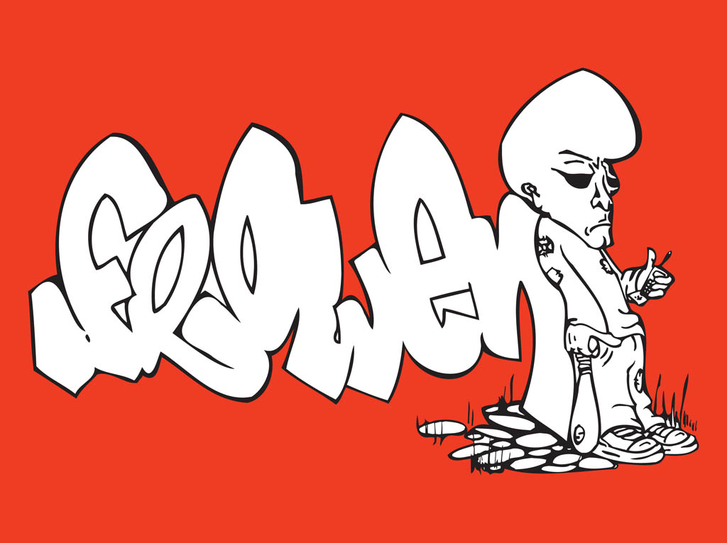 Weird Man Graffiti