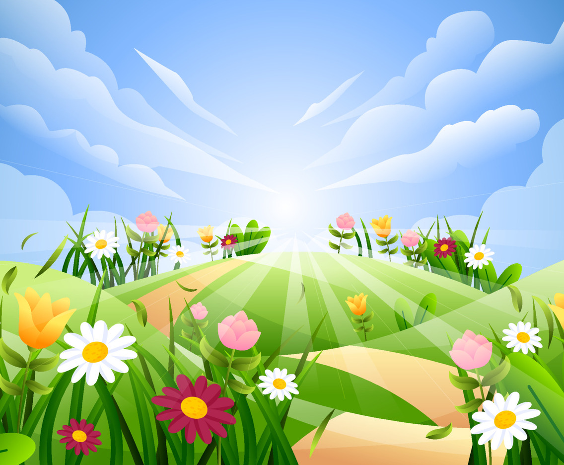 Spring Scenery Background