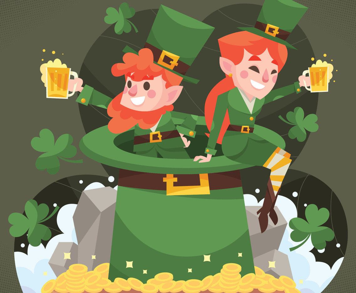 Couple Celebrate St. Patrick's Day