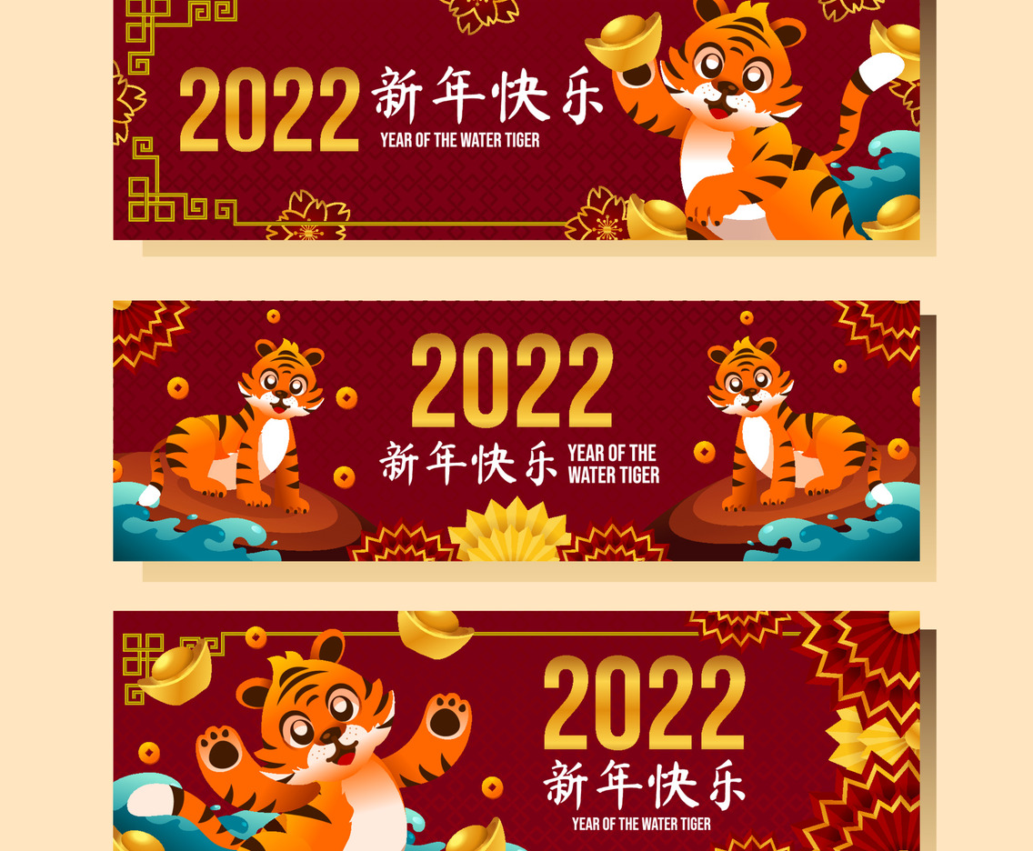 Year of the Water Tiger Chinese New Year Banner