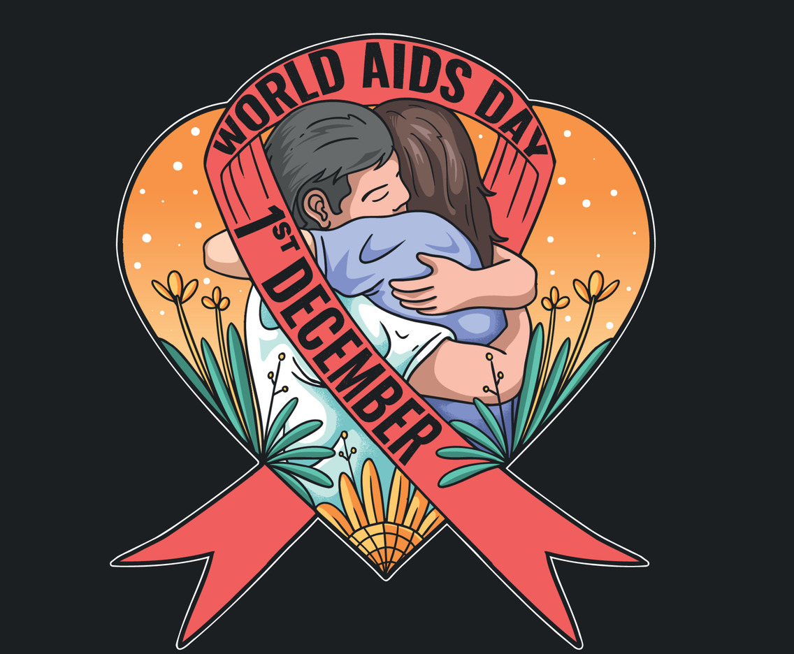 Support World Aids Day Movement Concept