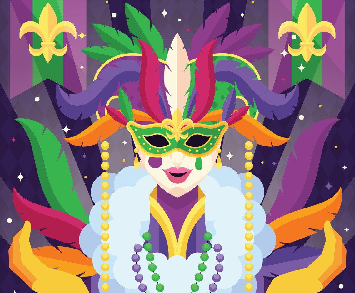 Mardi Gras Masquerade Mask