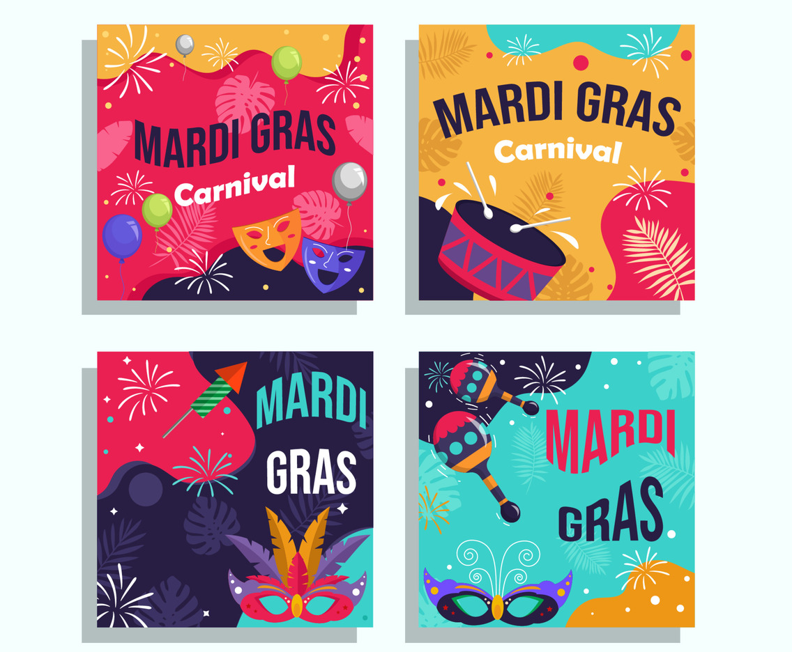 Mardi Gras Card Collection