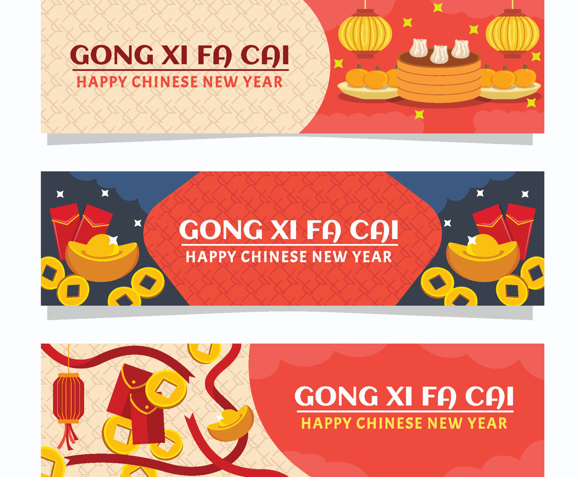 Chinese New Year Banner Set