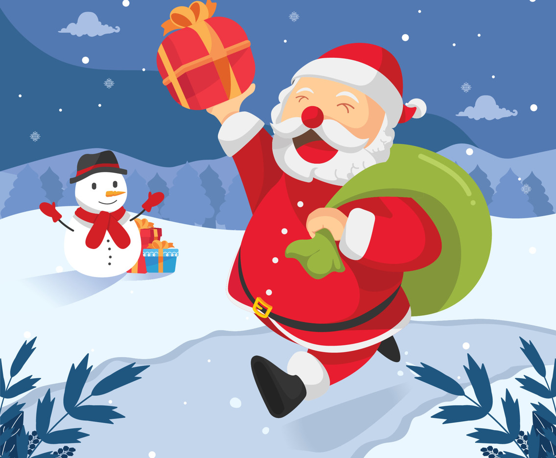 Santa Bringing the Gifts