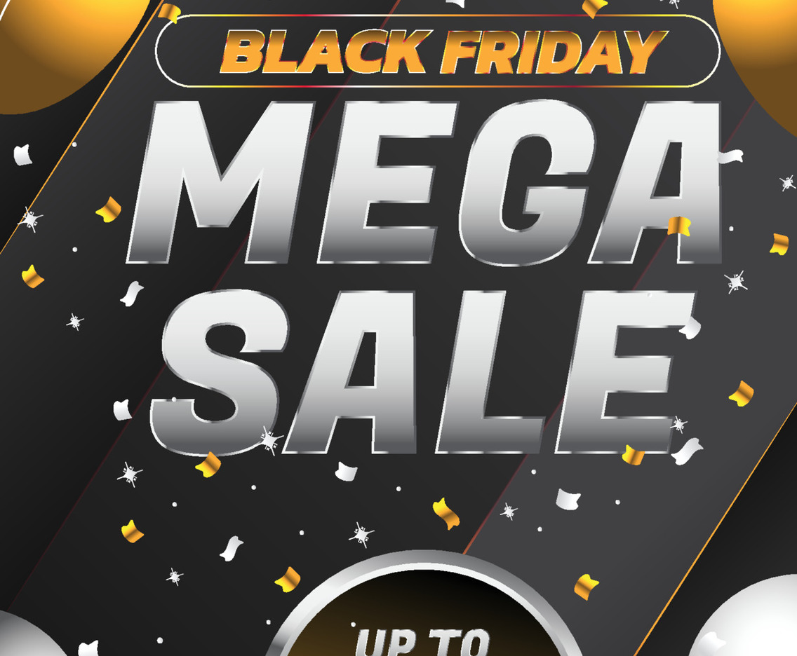 Black Friday Mega Sale Promotion Poster