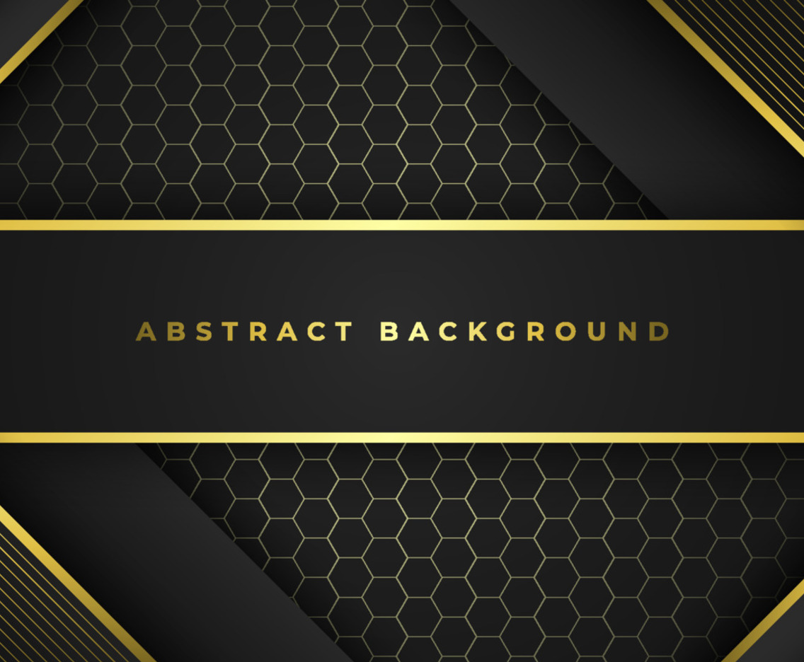 Abstract Black and Gold Background