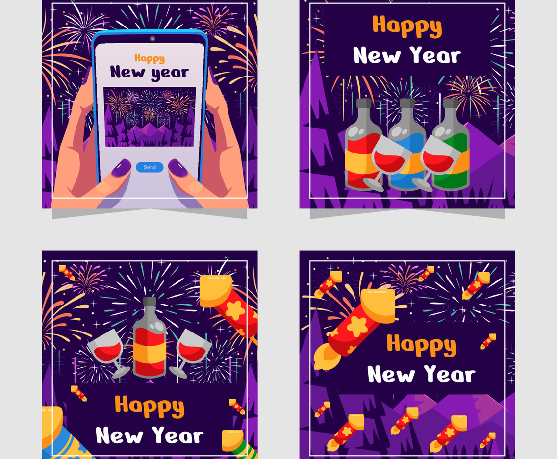 Happy New Year Social Media Post