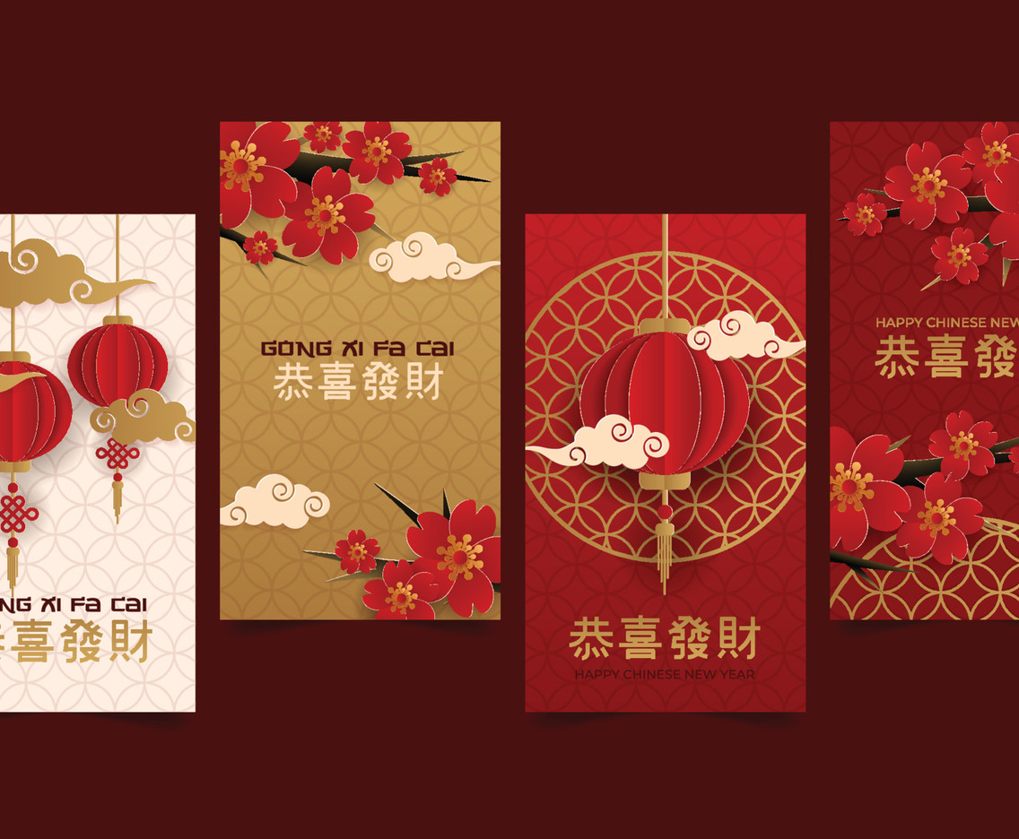Chinese New Year Social Media Story Posts