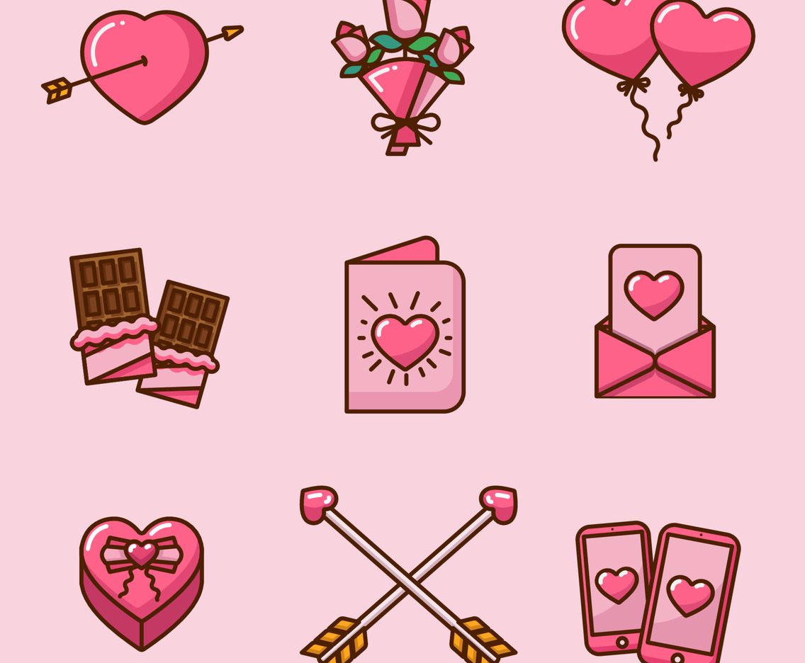 Kawaii Love Icon Pack