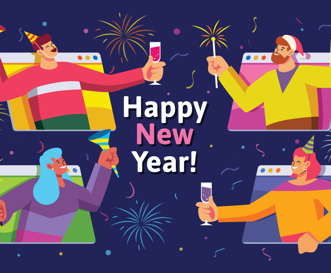 Online New Year Party with Friends
