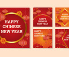 Chinese New Year Social Media Post Set