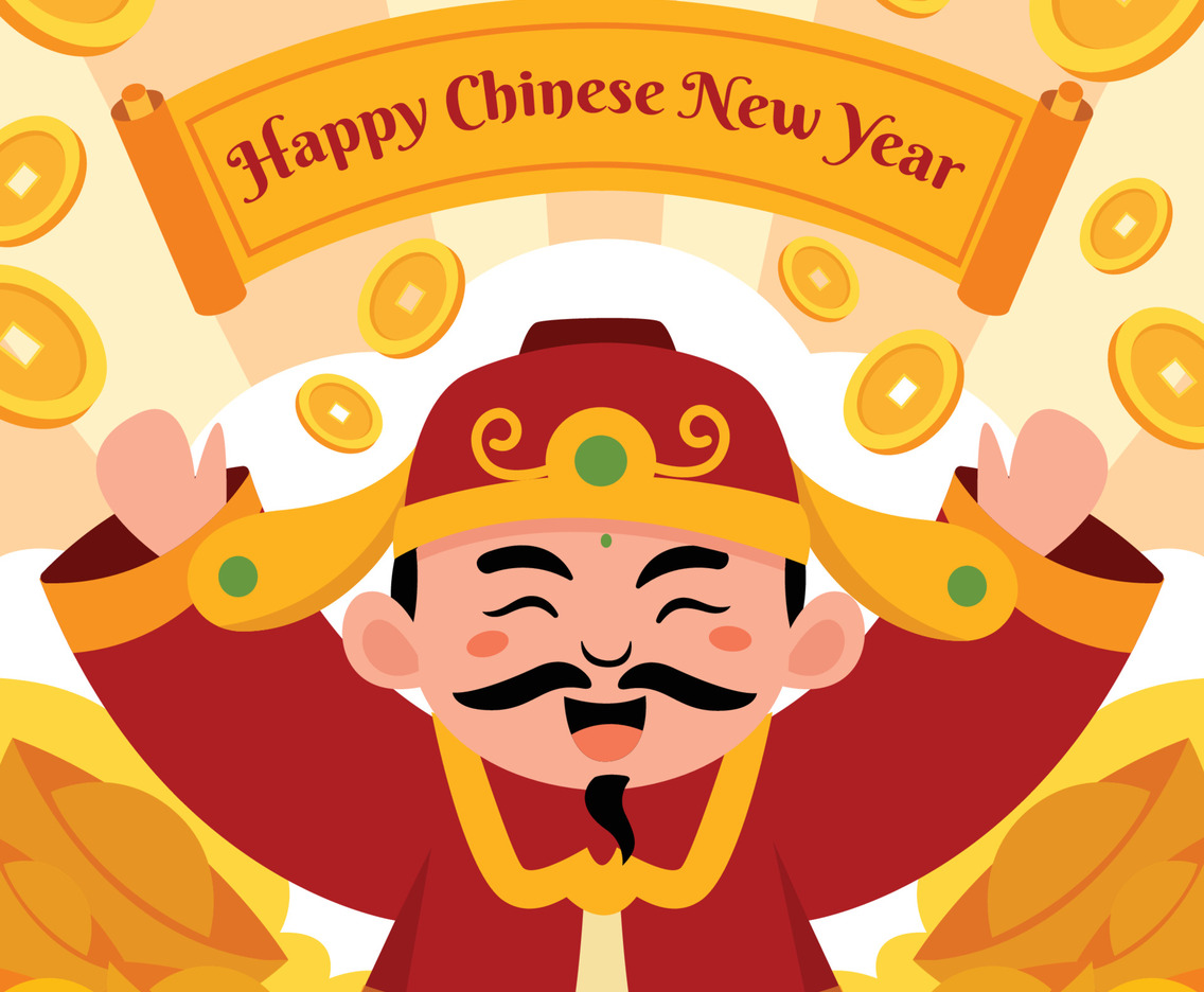 Celebrating Chinese New Year with The God Of Wealth