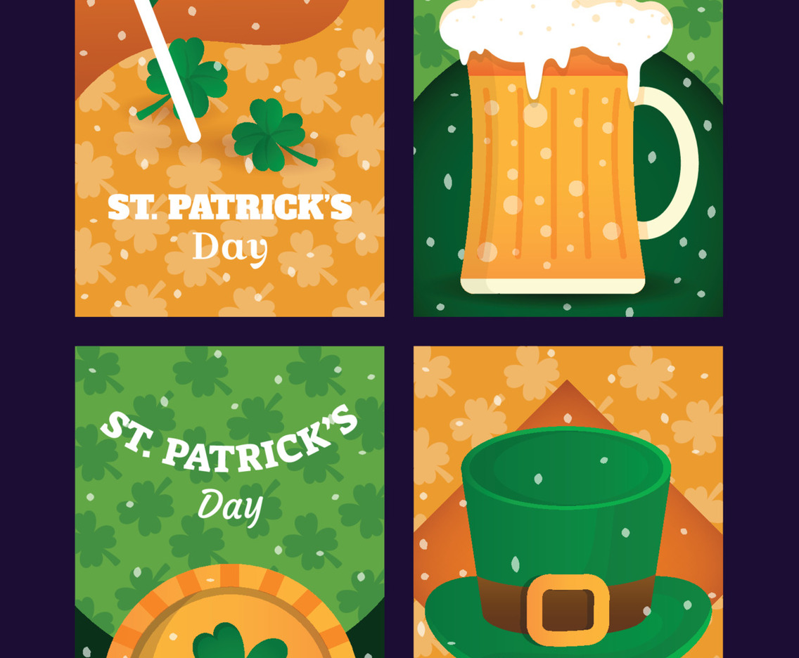 St. Patrick's Day Social Media Story Template Set