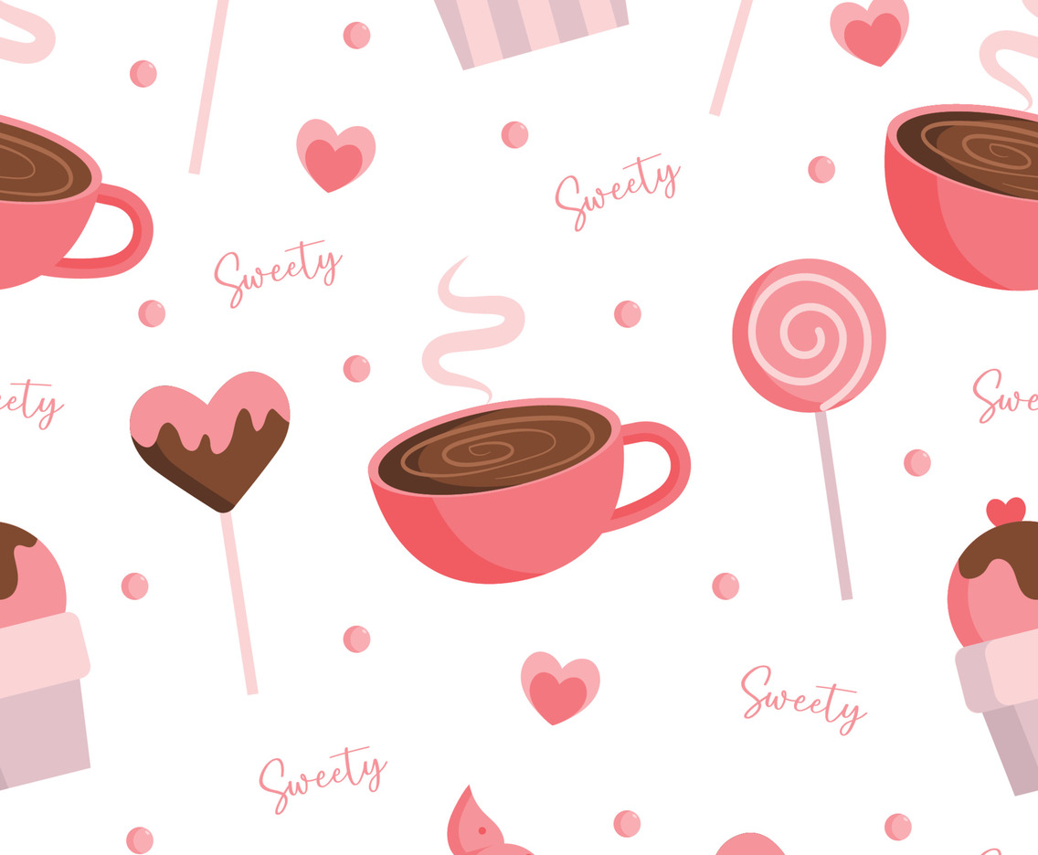 Sweet Valentine Seamless Pattern
