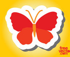 Butterfly Sticker Design