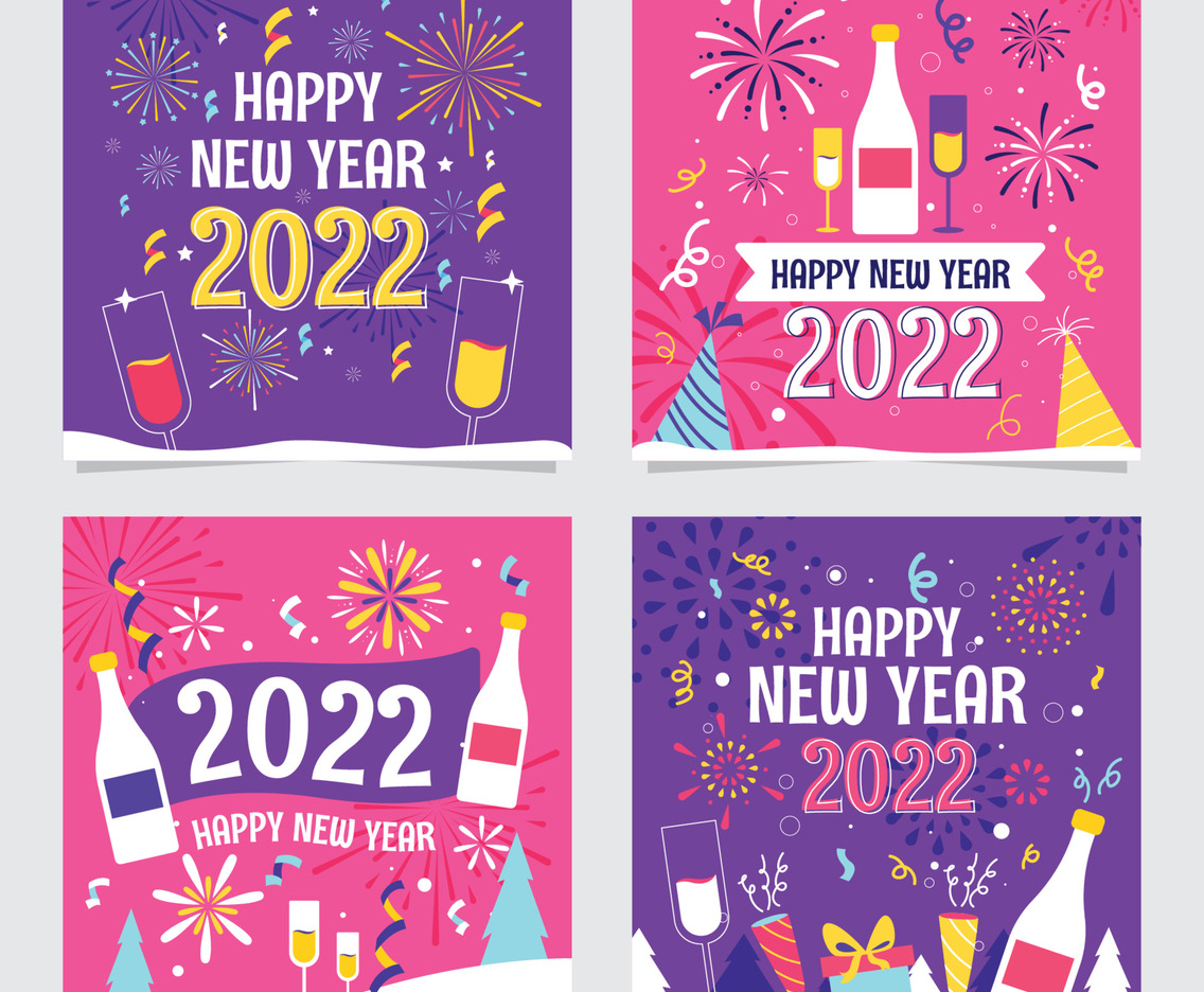 Happy New Year 2022 Social Media Posts