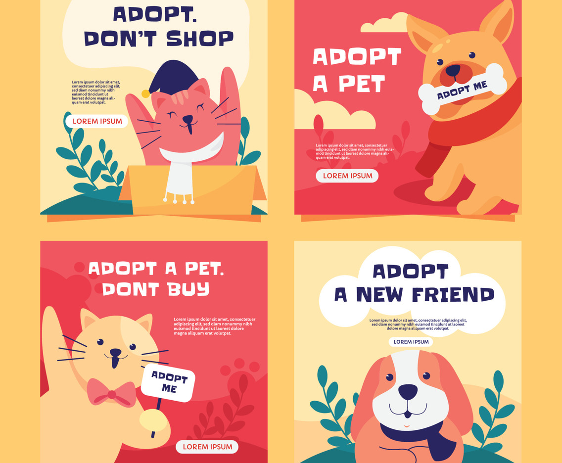 Santa Paws Social Media Posts Template