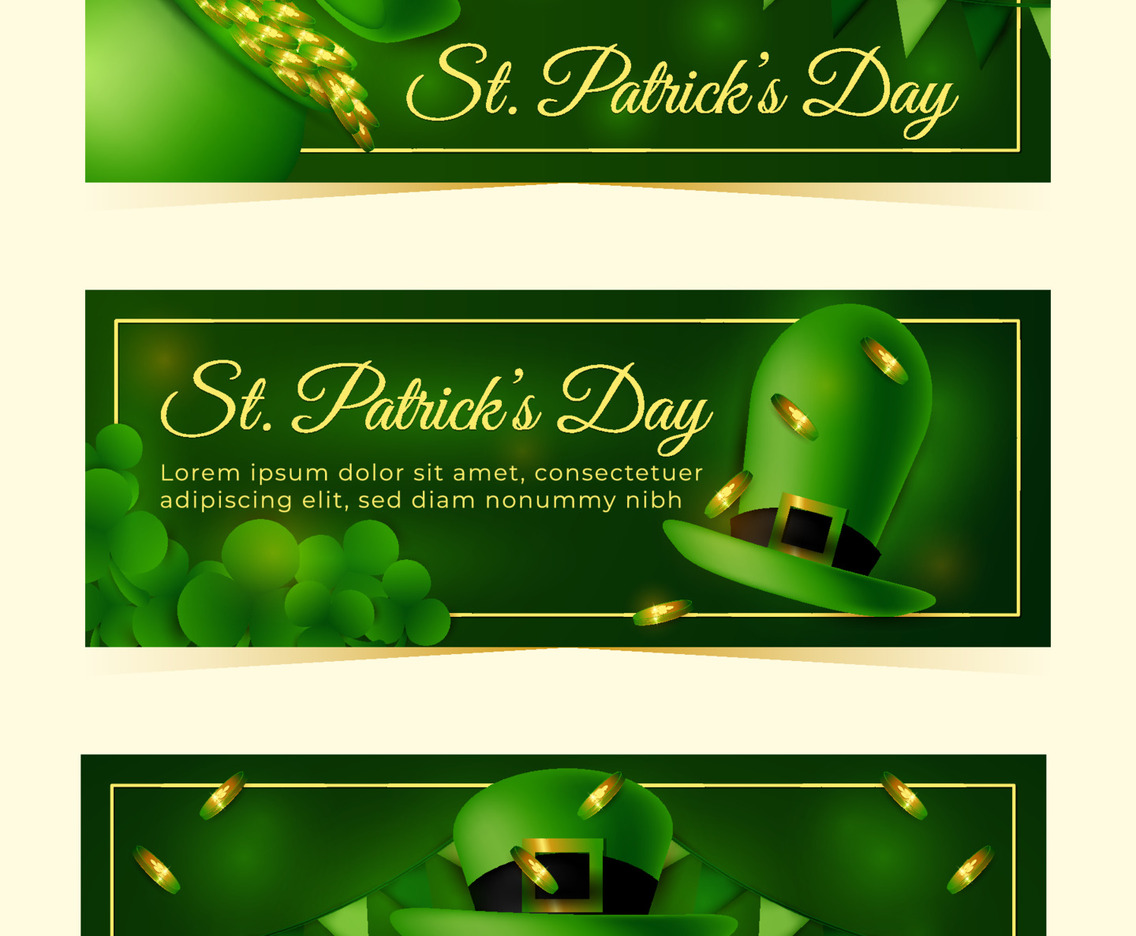 St. Patrick's Day Banner with Hat Ornament