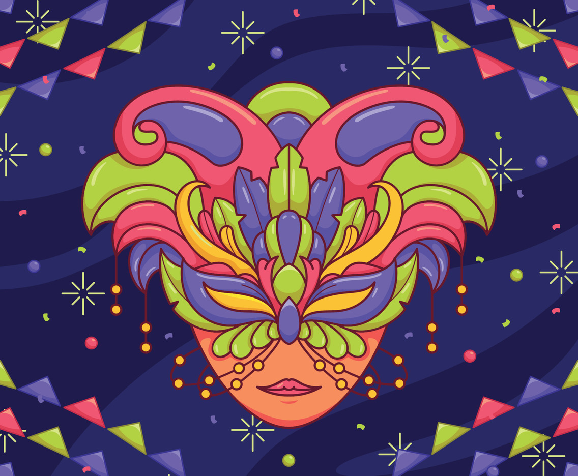 Mardi Gras Mask Concept