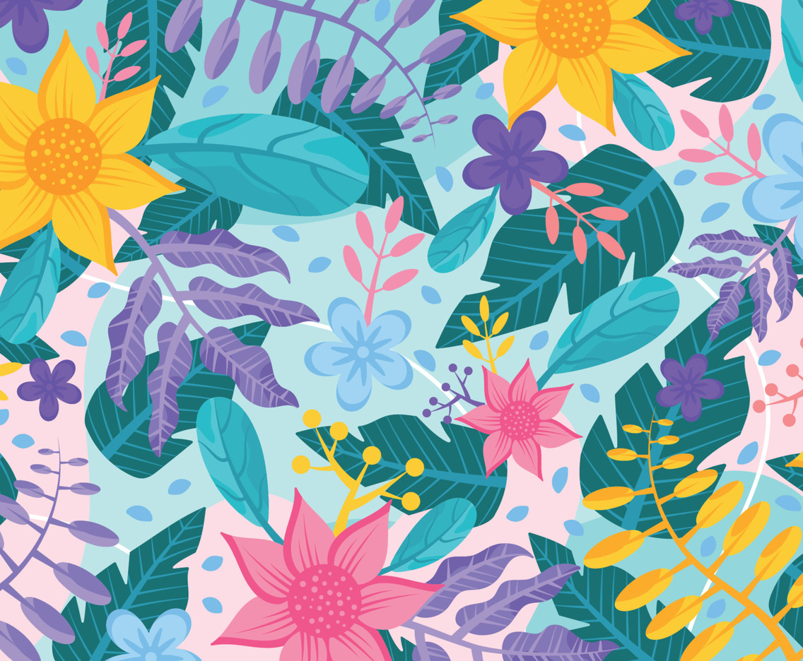 Abstract Spring Floral Background