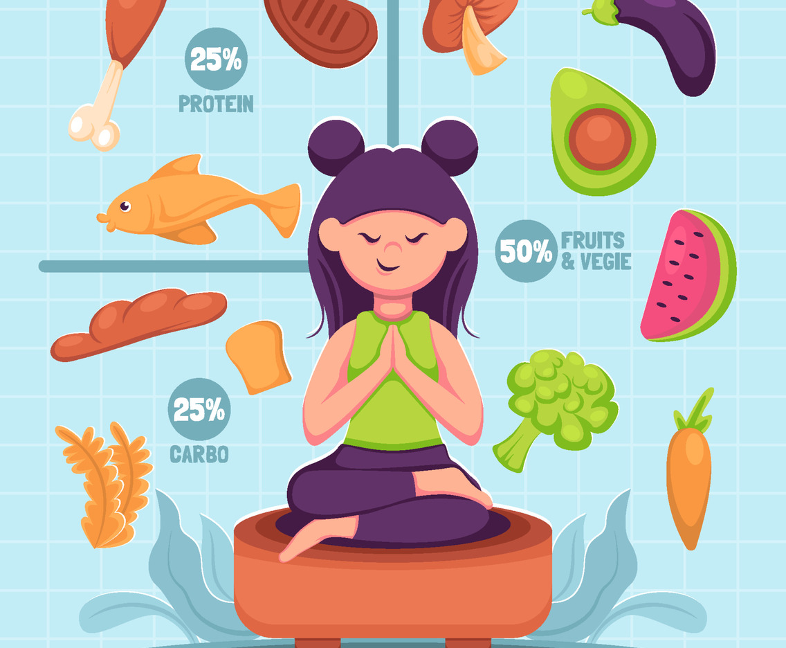 Diet Balanced Concept