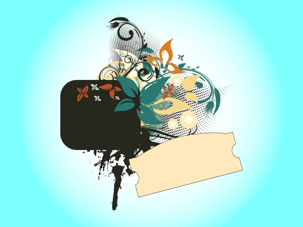 Grunge Floral Design