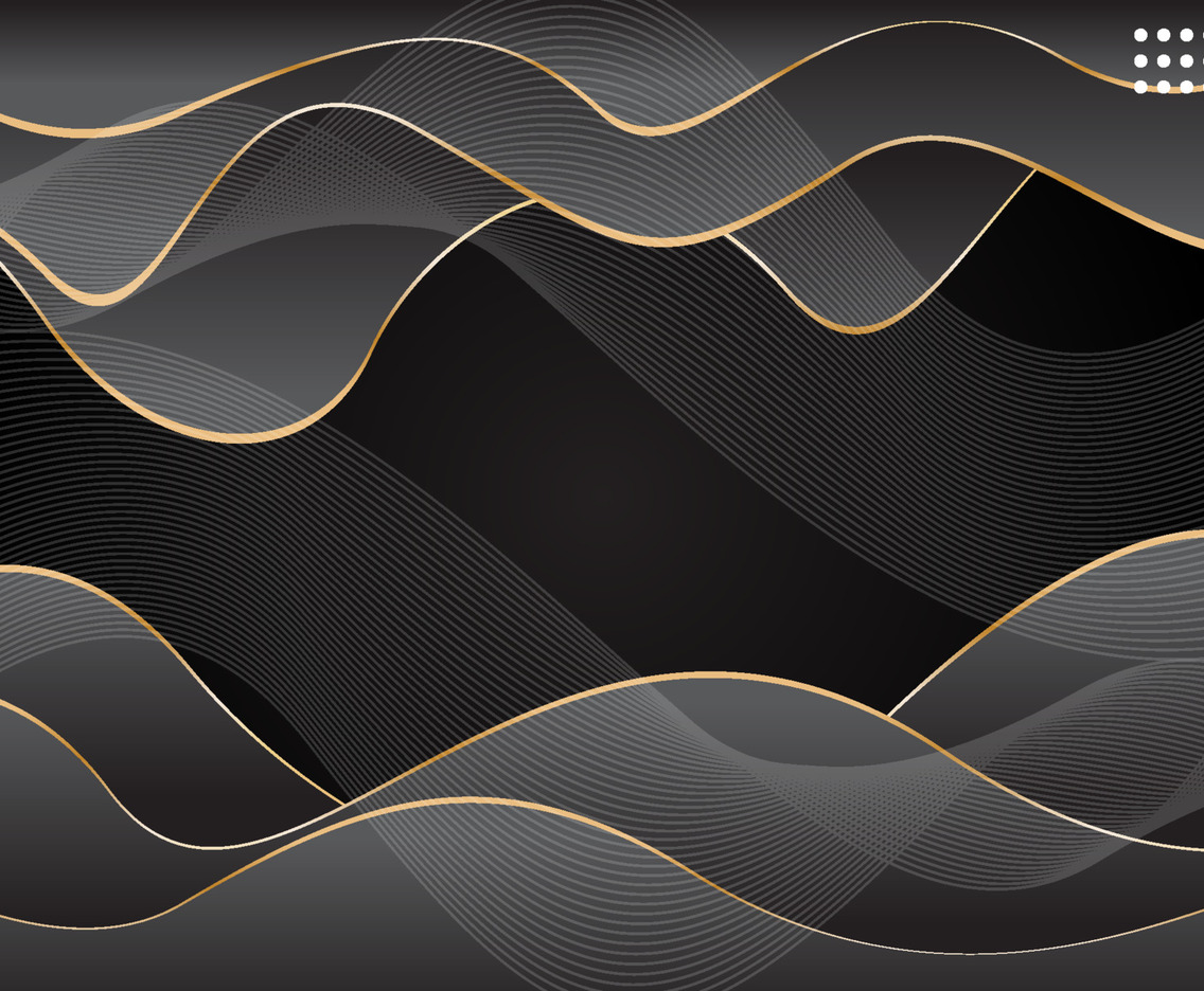 Abstract Modern Liquid Wave Black Background