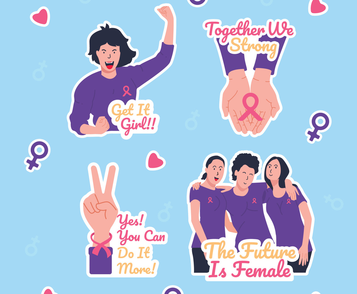 Breast Cancer Awareness Sticker Set
