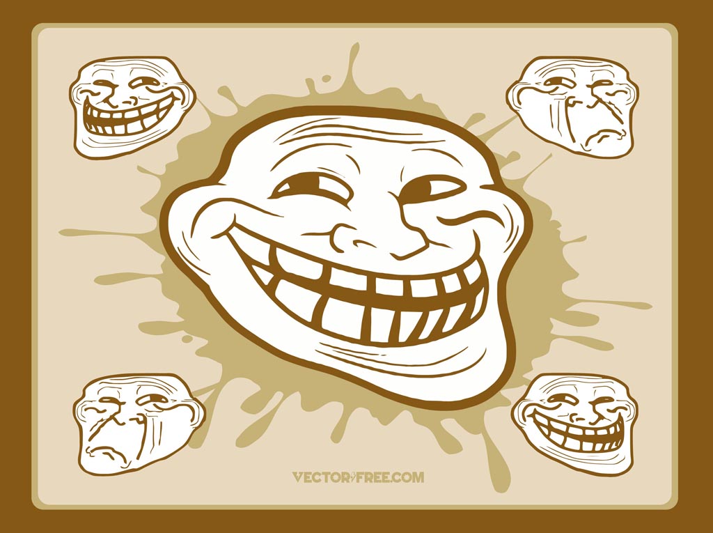 Troll Face Vector Vector Art & Graphics