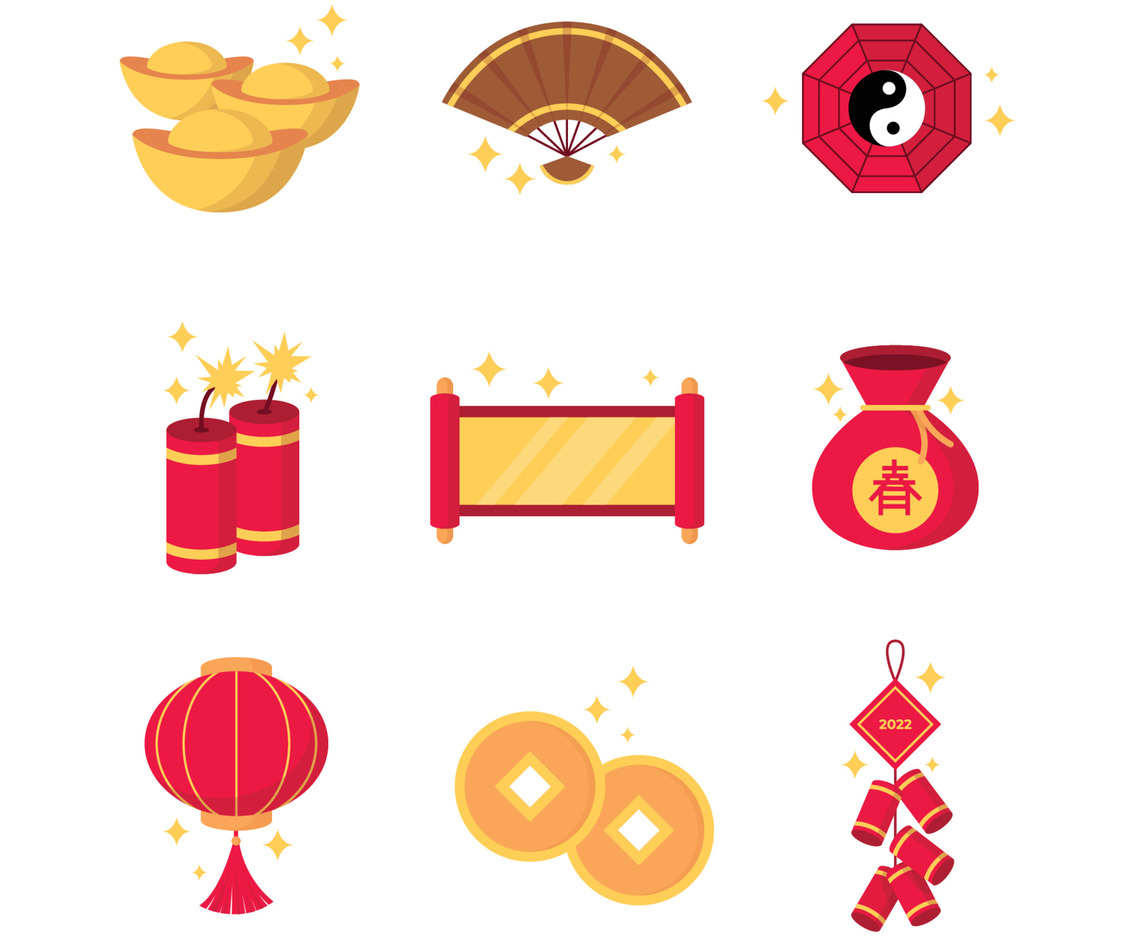 Gong Xi Fa Cai Icon Set