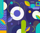 Flat Geometric Background
