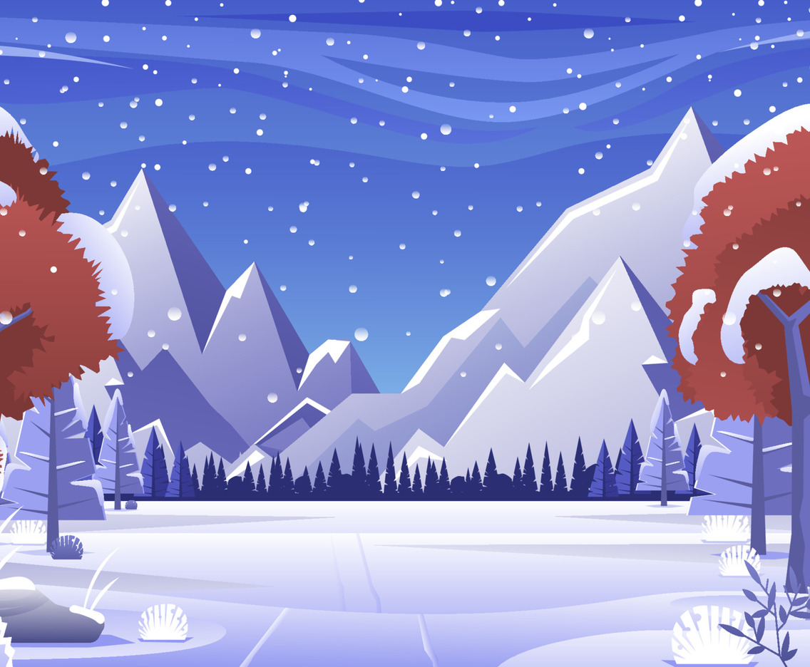 Winter Sceenery Illsutration