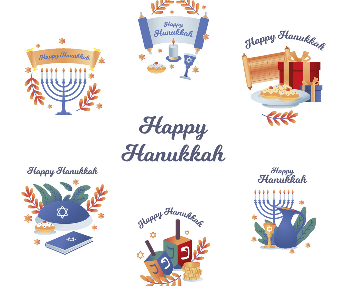 Happy Hanukah Sticker Collection