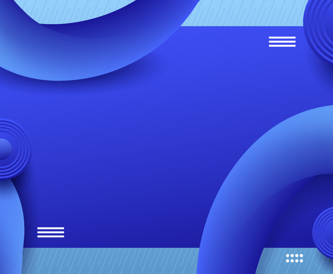 Realistic Geometric Blue Background
