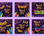 Mardi Gras Mask Social Media Post