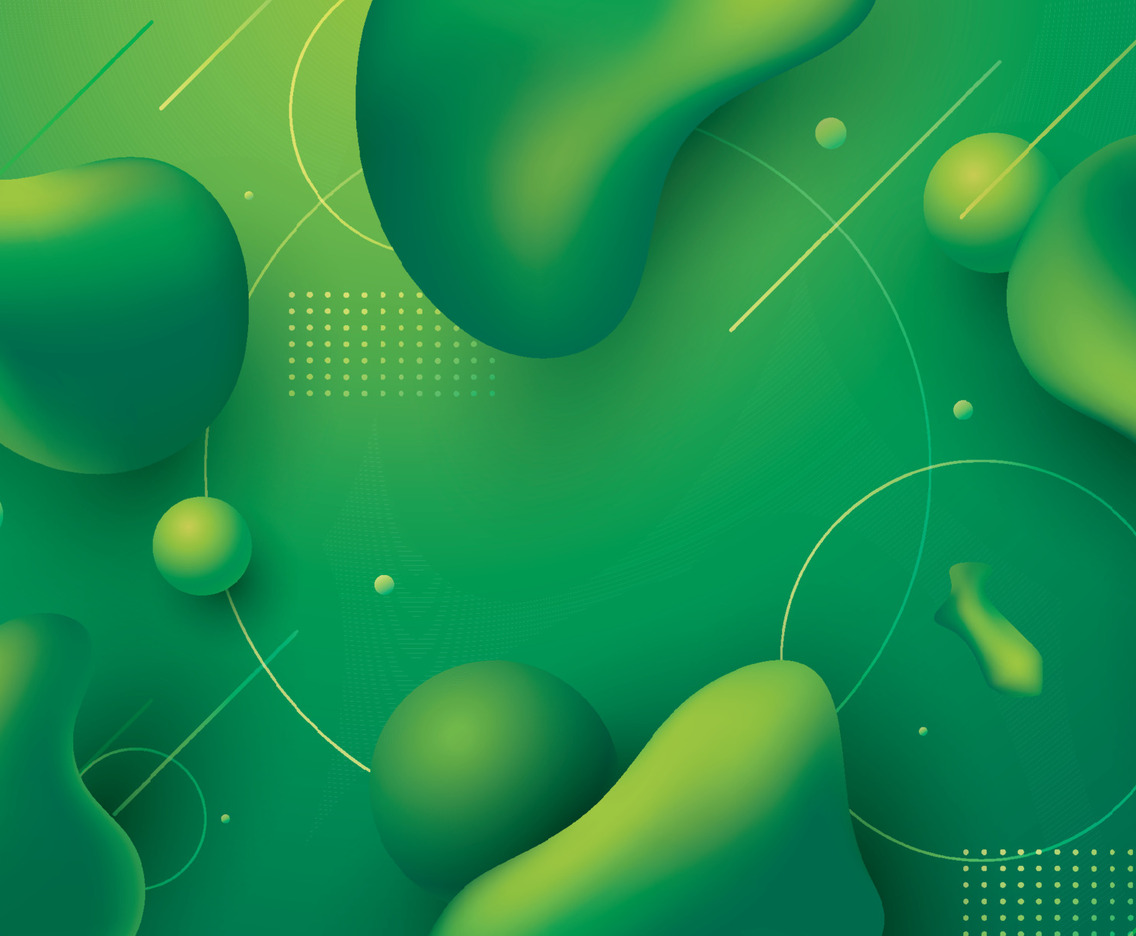 Abstract Fluid Green Background