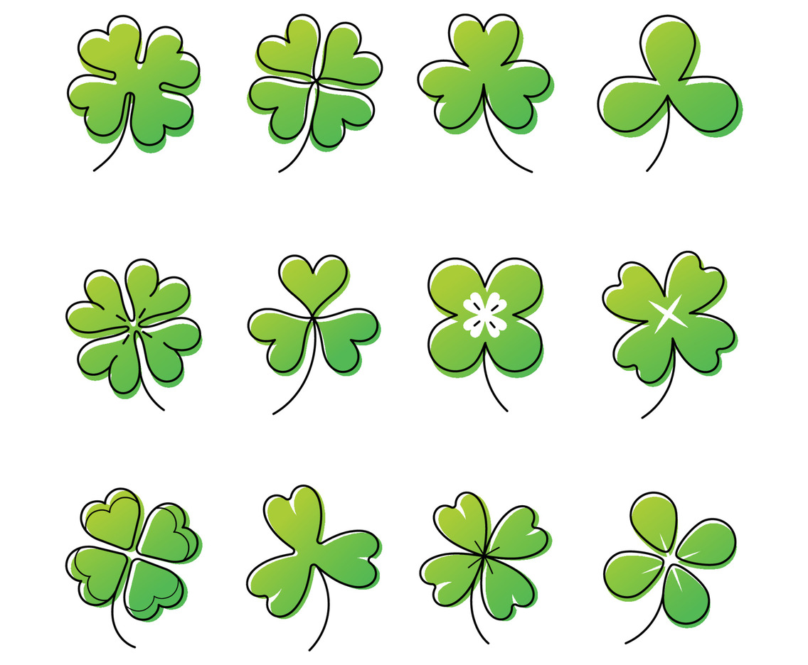 Clover Leaf Icon Set