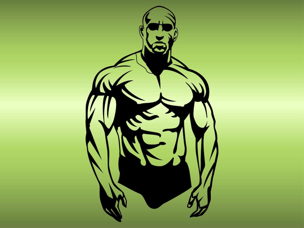 Muscular Man Vector