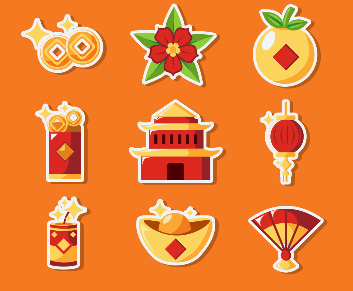 Gong Xi Fa Cai Icons Set