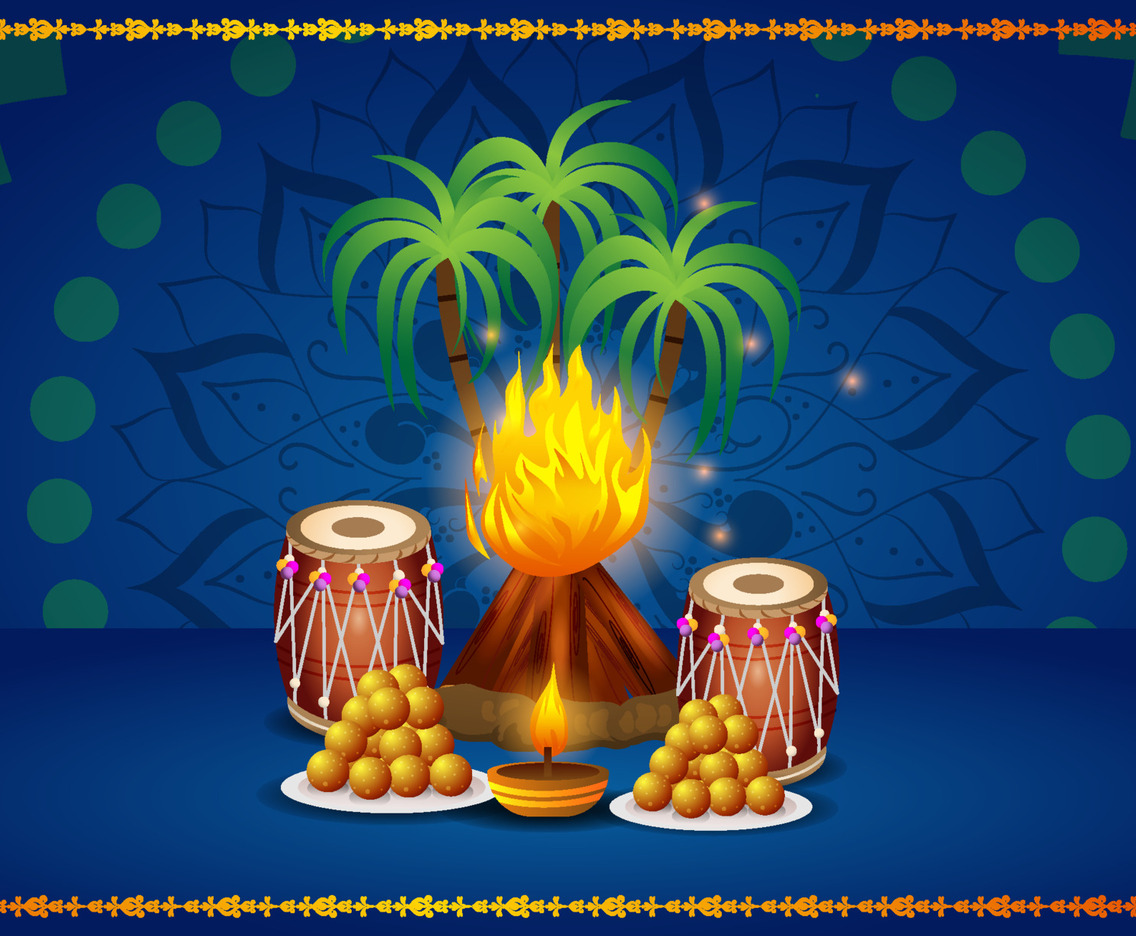 Lohri Festival Background