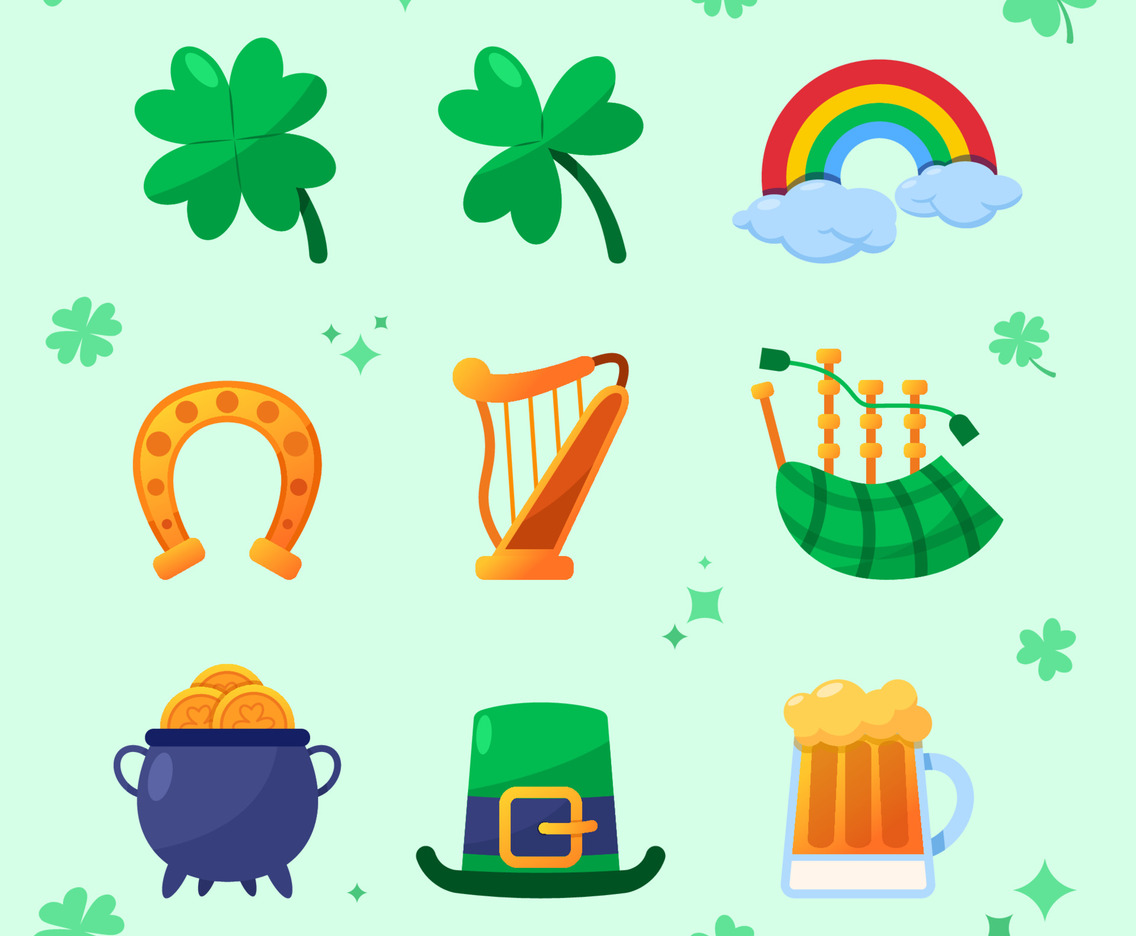 Saint Patricks Day Icon Collection