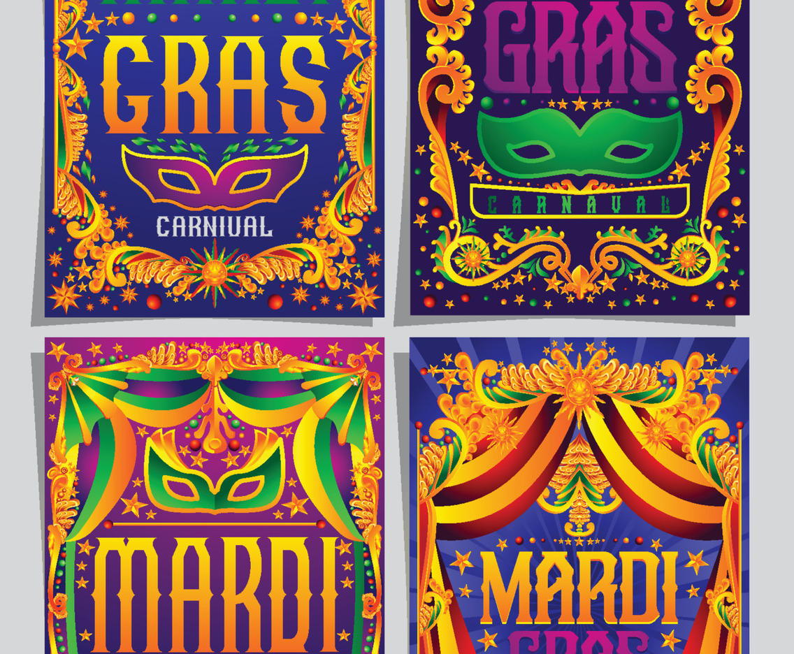 Mardi Gras Card Concept