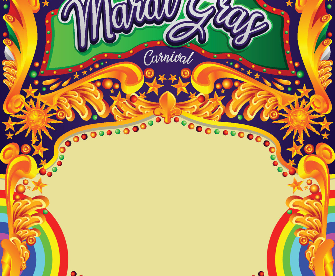 Mardi Gras Carnival Background Concept
