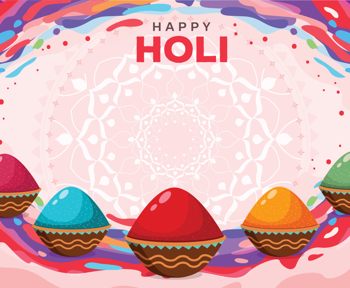 Happy Holi Festival Background