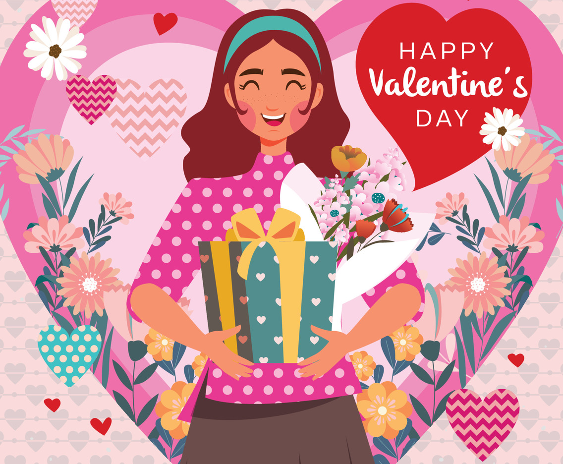 Happy Valentine Day Concept