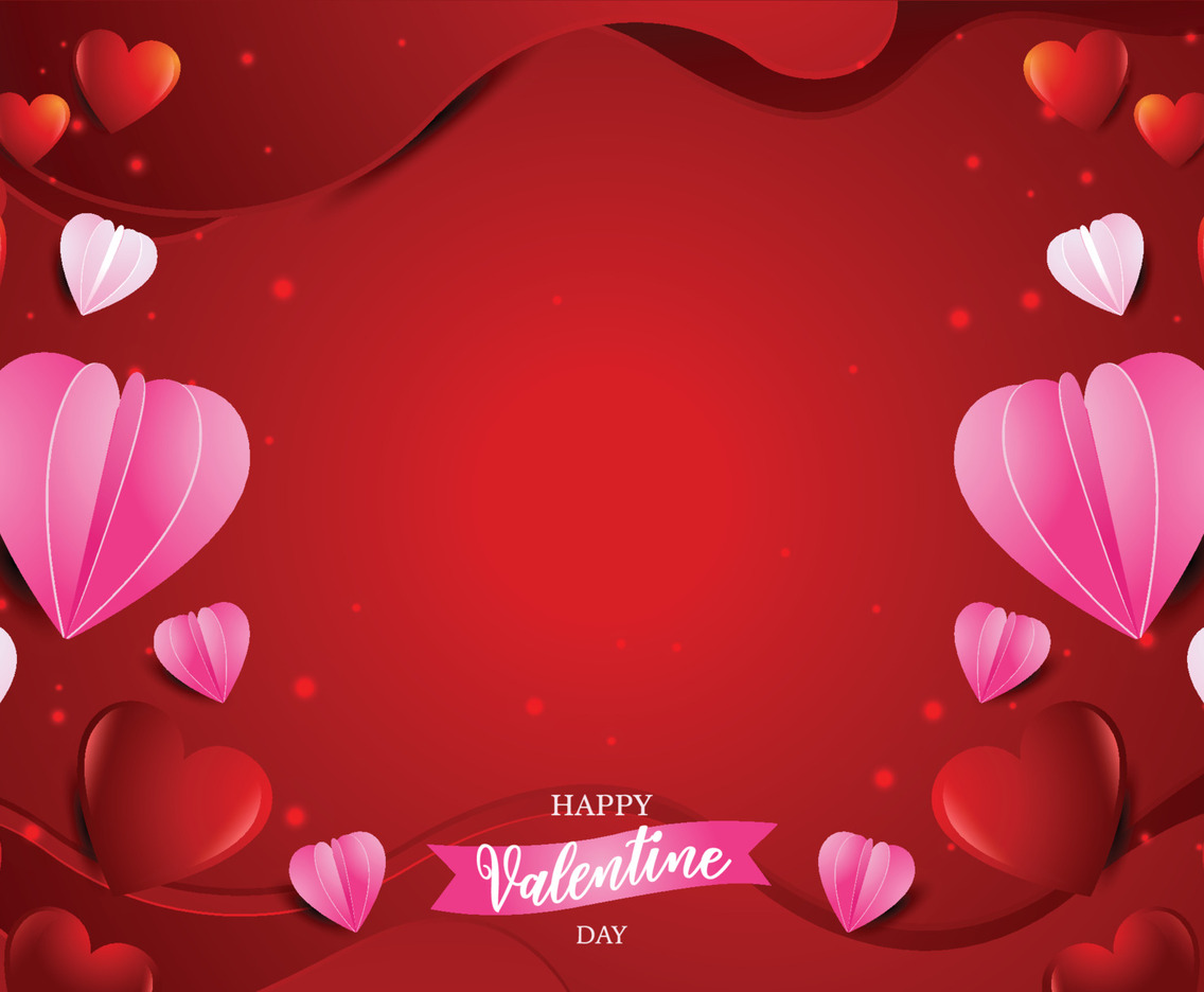 Valentine Red Background Template