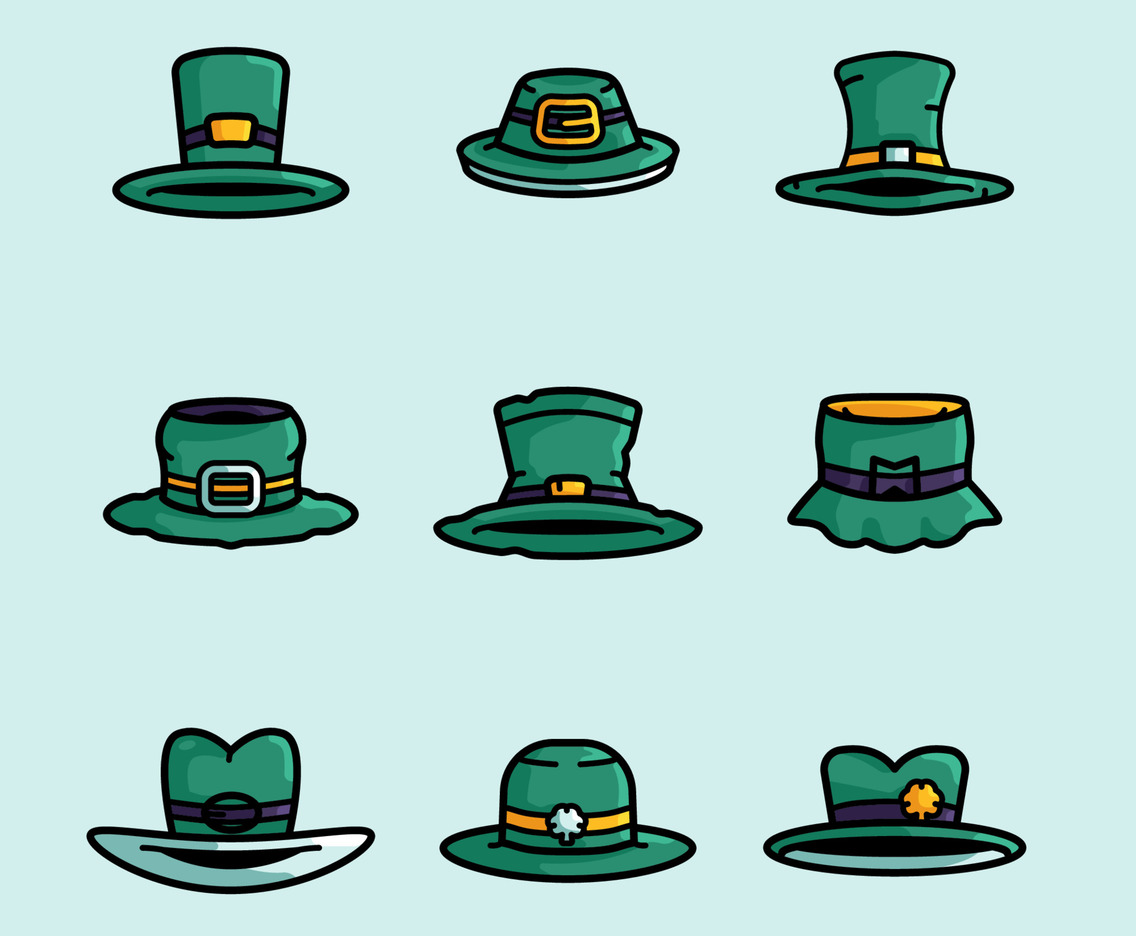 St. Patrick's Hat Icon Collection